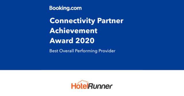 HotelRunner receives Booking.com 'Best Overall Performing Provider' Award