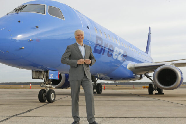 Breeze Airways launches with 13 Embraer Jets