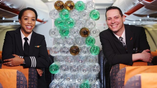 easyJet will use uniforms made from plastic bottles
