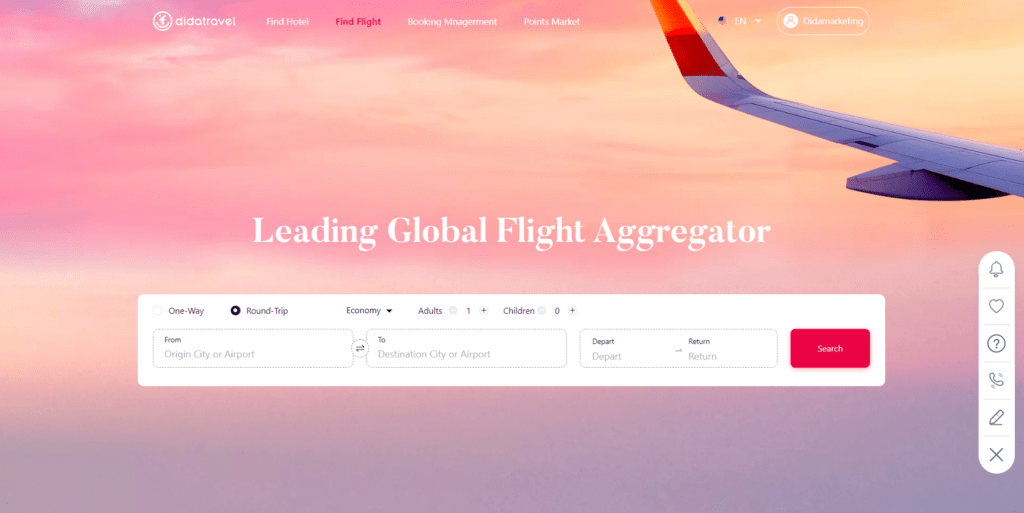 DidaTravel Starts Selling Flight Tickets