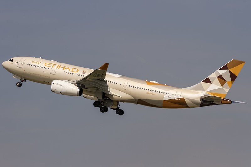 Etihad Airways uçuşlarını durdurdu.