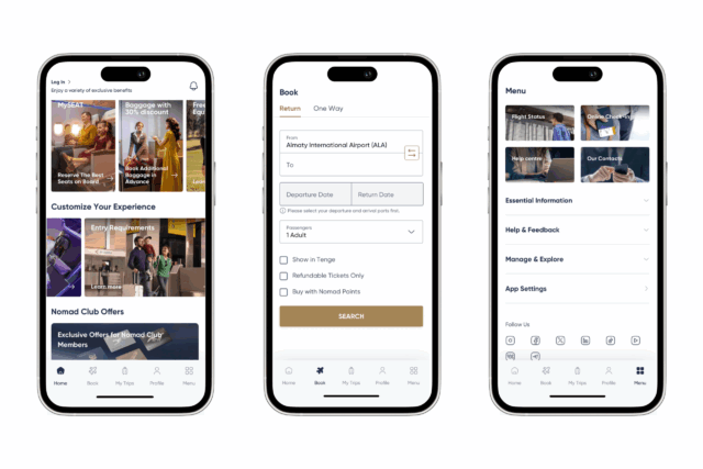 Air Astana Mobil Uygulamasını Yeniledi